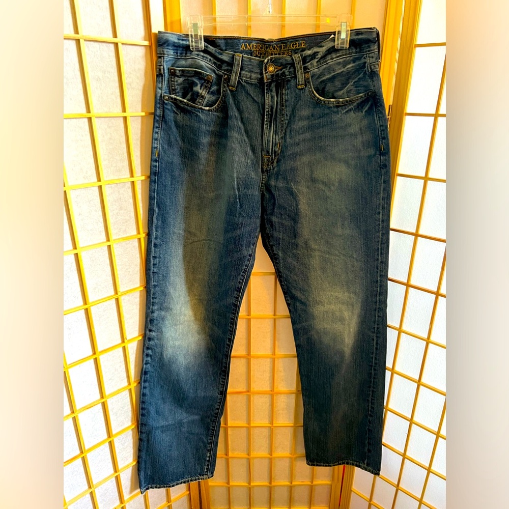 American Eagle Men's Relaxed Straight Jeans, 32x34, EUC